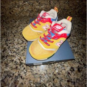 New Balance 997H Athletic Shoe - Baby / Toddler - Mustard Yellow / Multicolor